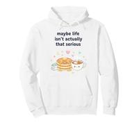 Tal Vez la Vida no es Tan Serio panqueque Kawaii Sudadera con Capucha