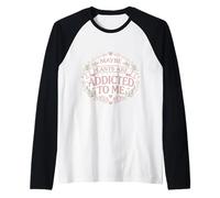 Tal Vez Las Plantas Son adictas a mí Jardinero Divertido Mujer Chica Camiseta Manga Raglan