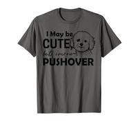 Tal vez soy lindo pero no soy agresivo Bichon Frize Camiseta
