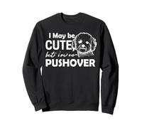 Tal vez soy lindo pero no soy agresivo Bichon Frize Sudadera