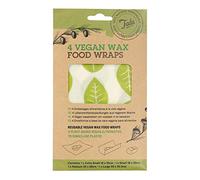 Tala Bolsas Reutilizables de Cera de Soja Vegana con diseño de Hojas, 4 Unidades, tamaños 16 x 16 cm, 18 x 20 cm, 25 x 28 cm y 33 x 35,5 cm