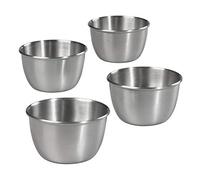 Tala Cooking Moldes para Postres Individuales o Flaneras, Acero Inoxidable, Plateado, 5x8 cm