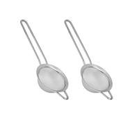 Tala Juego de 2 tamices de acero inoxidable de 8 cm, coladores de cocina de malla fina para harina, azúcar glaseado, té y hornear, mini tamices duraderos y resistentes al óxido