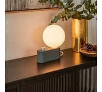 Tala lámpara de mesa Alumina, globo, atenuable, verde salvia