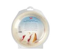 Tala Forros para Tartas, Papel, Blanco, 18 cm Cake Tin, 50