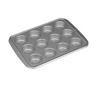 Tala Moldes para magdalenas para hornear 12 bandejas de pudín de Yorkshire, antiadherentes, bandeja para magdalenas, bandeja para hornear tartas y pasteles picados, acero al carbono, apto para
