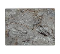 Tala Tabla de cortar de vidrio templado con diseño de mármol ahumado y protector de encimera, herramienta multifuncional antideslizante para proteger las superficies de trabajo mientras preparas