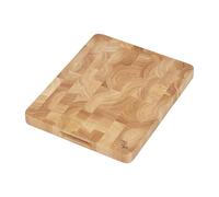 Tala Tabla de cortar rectangular de grano final con asas integradas, madera de Hevea de grado alimenticio premium, ideal para cortar, rebanar, preparar y servir todos los alimentos, mide 37 x 30 x 3