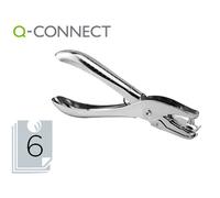 Taladrador Q-Connect Kf18765 De Tenaza Metalico Cromado 1 Taladro Abertura 6 Mm Capacidad 6 Hojas