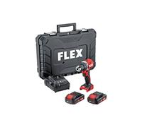 Taladradora atornilladora inalámbrica - FLEX - 18V - 2 velocidades - 2 baterías de 2.5Ah - Cargador incluido