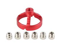 Taladro Accesorio vertical Carpintería Perforadora de orificios verticales Perforadora localizadora de carpintería Especificaciones de 5 a 10 mm Construcción de acero liviana y (Roja)