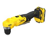 Taladro angular inalámbrico Stanley FatMax V20, 2 x 2,0 Ah, 18 V, SFMCD750D2K