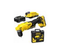 Taladro angular inalámbrico - STANLEY - V20 18V - 600-1950 rpm - 45 Nm - 2x18V 2,0Ah LED
