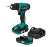 Taladro atornillador a batería 20V | Incluye 2 baterías de 2,0Ah y cargador