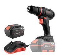 Taladro Atornillador Batería CD-201HBC Compact - Motor Brushless 20V 45Nm con Percutor - Sin Escobillas, 2 Velocidades, 20+3 Posiciones de Par, Portabrocas 13mm - Bateria 6Ah y Cargador | por Dnipro-M
