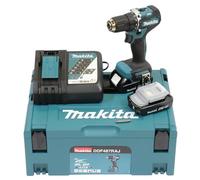 Makita Taladro atornillador DDF487RAJ 18V LXT BL 40 Nm 2x2,0 Ah Azul/Negro Makpac