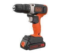 Taladro atornillador de impacto a batería BlackDecker BDCHD18K - 18V Li-ion 1,5 Ah - Cargador y estuche incluidos