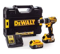 Taladro atornillador Dewalt DCD796E1T 18 V sin escobillas compacto con maletín