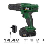 EDM Taladro atornillador Koma Tools 22 Nm Verde