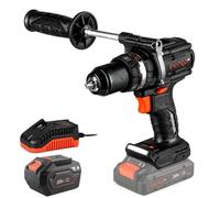 Taladro Atornillador Percutor 20V Brushless CD-202BC ULTRA - 160 Nm, Portabrocas Metálico 13 mm, 21+1 Posiciones de Par, Protección Antirretroceso, Batería 6 Ah y Cargador - Por Dnipro-M