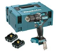 Taladro atornillador percutor de batería DHP487RAJ (18 V, 2 baterías, 2 Ah, Momento de torsión máx.: 40 Nm)