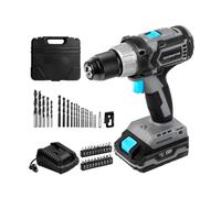 Taladro atornillador perforador con batería de 20 v y 2.000 mah con m