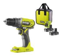 Taladro atornillador Ryobi ONE+ R18DD2-220S 18V con 2 baterías
