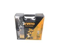 Taladro atornillador VITO sin cable 18v + regalo juego brocas piedra