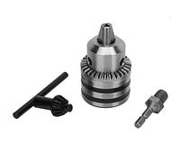 Taladro Chuck de 3.0-16MM,Portabrocas de Tipo Clave 1/2-20UNF Ligero con Adaptador de Cabeza Hexagonal