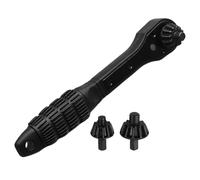 Taladro Chuck Ratchet - 2 En 1 Drill Chuck Ratchet Spanner | Doble Cabeza Chuck Key | Taladro Chuck Botón Spanner De Trinquete De Doble Cabeza Portátil Para El Mantenimiento De La Bicicleta De Ripa