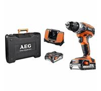 AEG 4935459722 Taladro Combi Compacto 18V-2,0 Ah-Pro Lithium 50Nm-13mm, Naranja y Negro