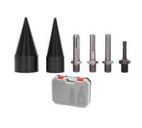 Taladro Cono Divisor de Madera 42 Mm, Divisor de Madera Tornillo Cono Madera 32 Mm 42 Mm para Máquina Perforadora Paso Taladro Cortador de Madera Leña Divisor de Madera Acero Cono