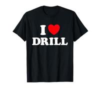 Taladro Corazón Divertido Lindo Favorito Hip Hop Rap Música Género Fan Camiseta