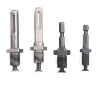 Taladro de adaptador de chuck Set 4 PCS Varilla de conversión de vástaga redonda de acero de acero de alta velocidad para ejercicios eléctricos y proyectos de bricolaje