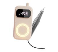 Taladro de agarre ergonómico para un uso cómodo, 45000 rpm, rápido, bajo nivel de ruido por debajo de 45 dB, luz de tres colores, luz de respiración reforzada de conocimiento de manicura