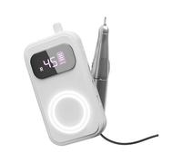Taladro de agarre ergonómico para un uso cómodo, 45000 rpm, rápido, bajo nivel de ruido por debajo de 45 dB, luz de tres colores, luz de respiración reforzada de conocimiento de manicura