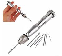 Taladro de aluminio de la mano del tornillo del perno con la cabeza | para mini taladro de mano de tornillo de pin, herramientas de fabricación de joyas, equipos de reparación de relojes