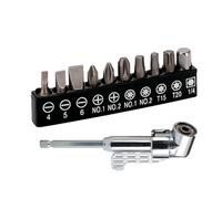 Taladro de ángulo recto - Kit de extensión de broca de ángulo recto de 105 grados, adaptador de cabeza cuadrada | Juego de herramientas de destornillador compacto, herramientas eléctricas para