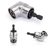 Taladro de ángulo recto, Vakki Broca en ángulo de 105º del conductor Destornillador eléctrico Accesorio de taladro Adaptador de soporte de destornillador, zócalo hexagonal de 1/4 pulg