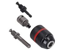 Taladro de Autoletenimiento Chuck Apriete Autor Drunch, Taladro Manual para Taladrones de Mano, Adaptador de Chuck de Pequeño con 3 Bielas de la Herramienta de Conexión, Accesorios de Piezas