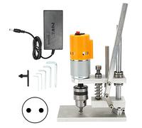 Taladro de banco Prensa Taladradora eléctrica de sobremesa Motor de cobre puro de alta resistencia Cuerpo de aleación de aluminio ligero Herramienta de taller para el hogar DIY (Enchufe europeo JTO