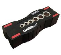 Taladro de bloque - perforación plantilla con 4,5,6,8,10,12 mm Bohrbüchsen