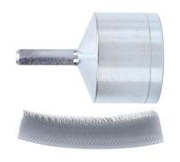 Taladro de Cobre Limpiador Eliminador de Oxidación Romisión de la Oxidación Cepillo de Limpieza de Tubo de Metal con Cepillo de Reemplazo para una Limpieza Eficiente de (22MM)