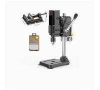 Taladro de columna de banco Mini taladro de banco, fresadora y perforadora de precisión, herramienta multifuncional for cuentas, taladro portátil(800W with vise)
