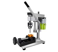 Taladro de columna de sobremesa, Mini taladro de mesa for bricolaje, mini for reparación, eléctrico alta precisión con velocidad variable CC(Set1)