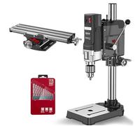 Taladro de columna profesional con 6 velocidades, para metal, madera, plástico, herramienta de fabricación de bricolaje, 2800 rpm, control preciso