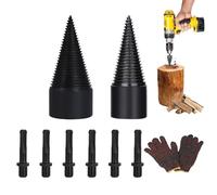 Taladro de corte de madera, 9 piezas de corte de cono para el hogar, cortador de cono para el hogar, taladro de leña , resistente para el hogar, la familia