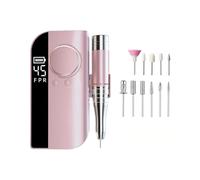 Taladro de dedo de alta velocidad con indicador digital y detección de luz para un moldeado seguro ABS Unguis Drill