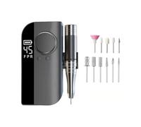 Taladro de dedo de alta velocidad que incluye pantalla digital y detección de luz para dar forma segura a la amoladora delgada Unguis