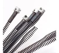 Taladro de drenaje flexible con cabeza en forma de oliva para un viaje suave de la tubería y máxima retención de desechos en aplicaciones de fontanería doméstica (2 m)